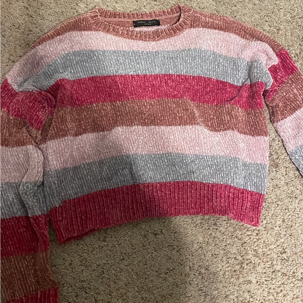 Romeo and Juliet pink striped sweater